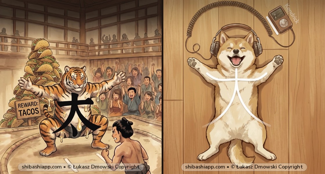 大 (Big) vs. 太 (Fat) vs. 犬 (Dog): Where Does the Dot Go?