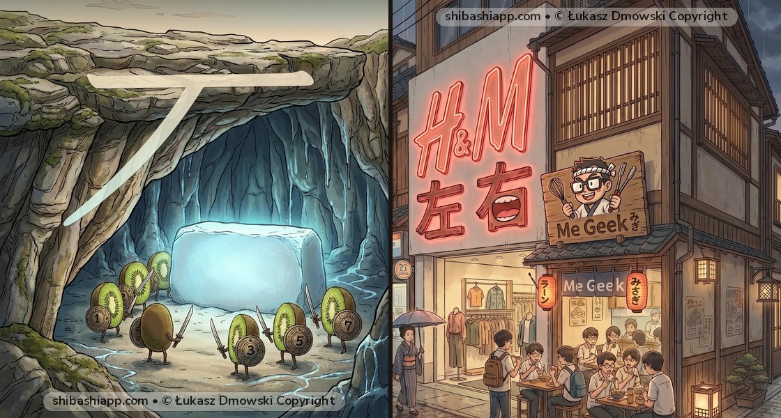 石 (Stone) vs. 右 (Right) vs. 研 (Polish / Study 研究) & 名 (Name): The Cliff vs. Hand Rule