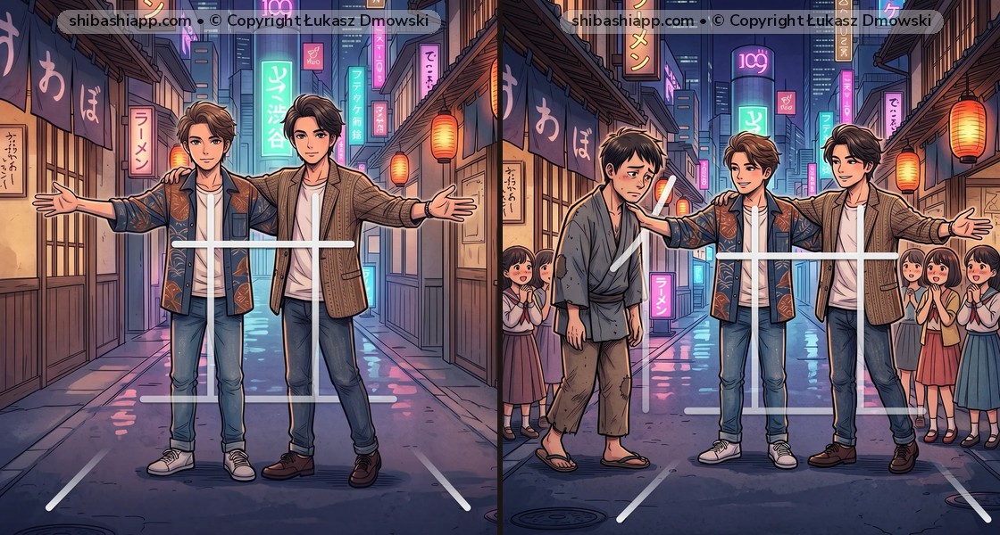 共 (Together) vs. 供 (Offer / Companion): The Tokyo Top Models Trick (きょう / とも)