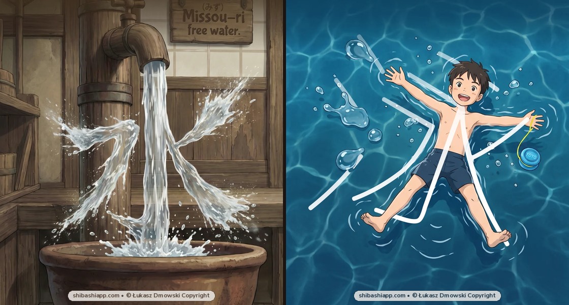 Kanji for Water (水), Swim (泳), Sea (海) & Ocean (洋): Mastering the Water Radical (氵)