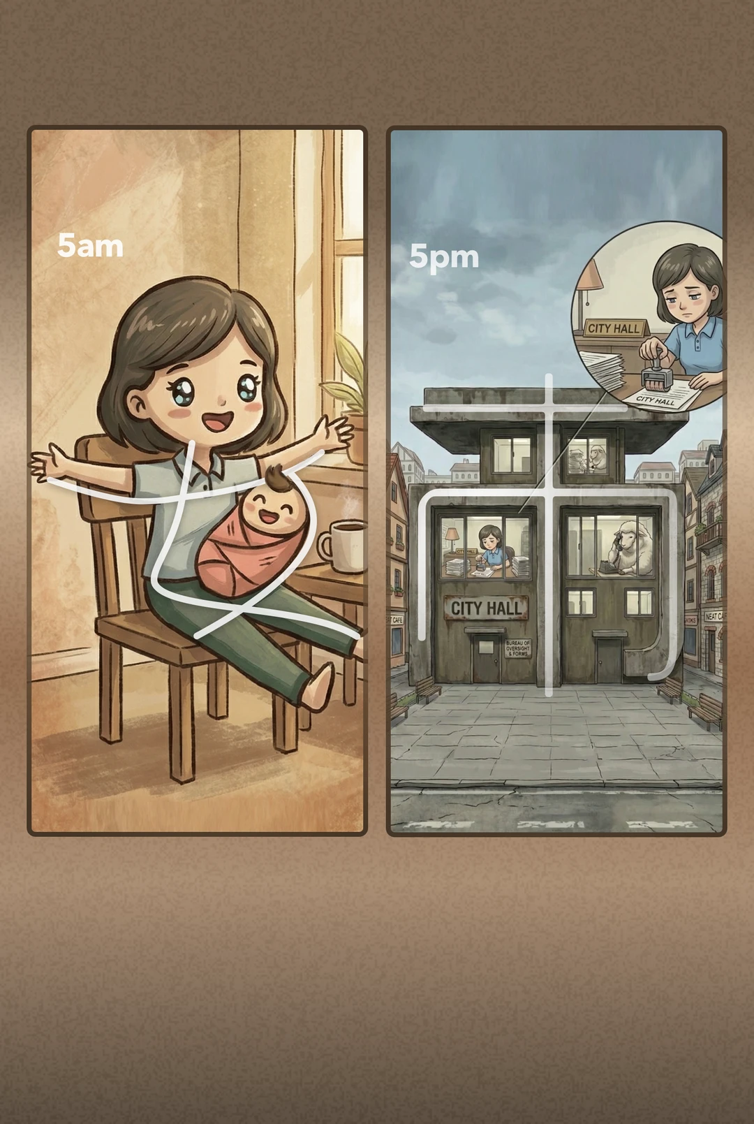 Kanji 姉 (Older Sister) mnemonic tile