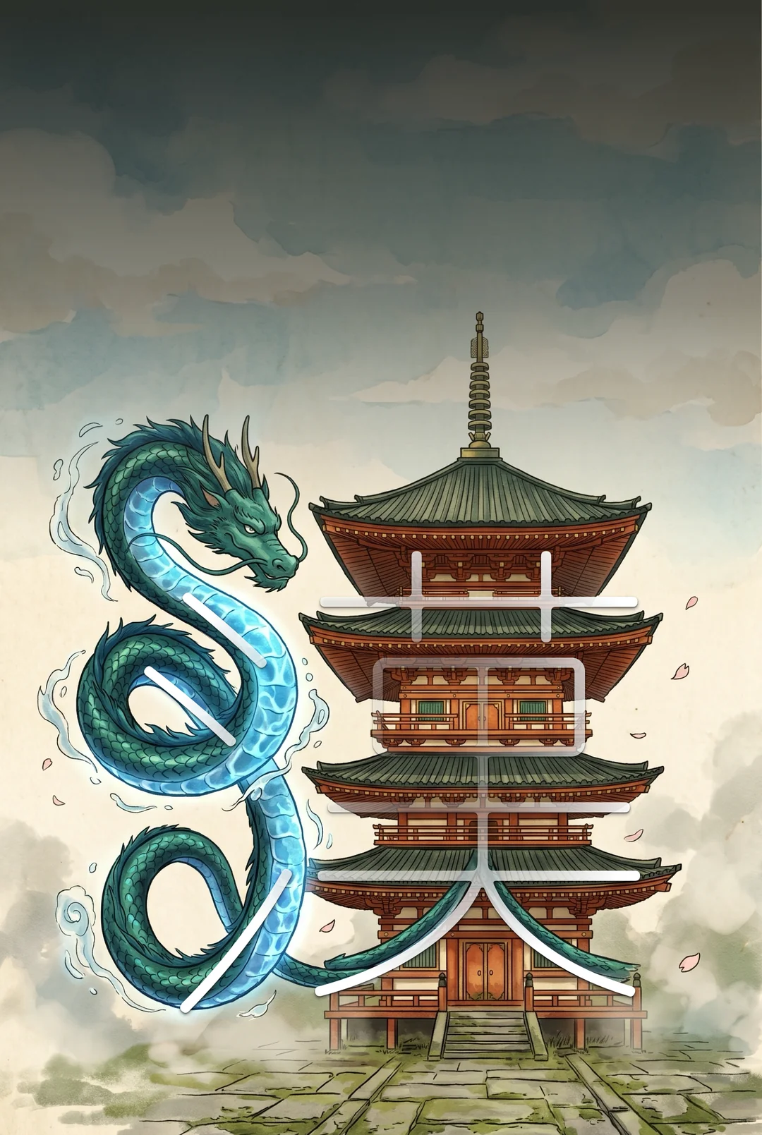Kanji 漢 (Chinese) mnemonic tile